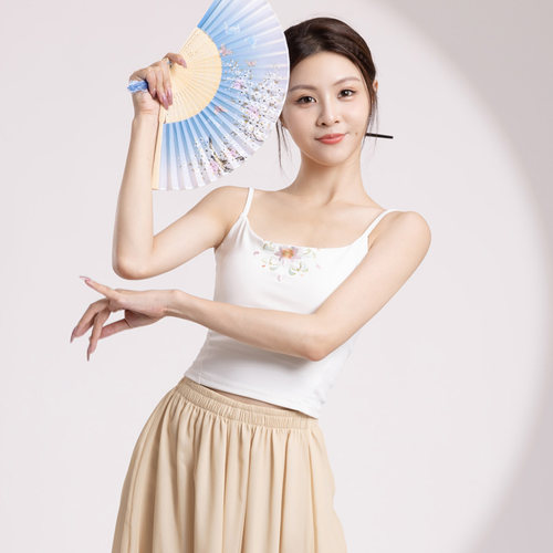 速发古吊舞舞蹈典打裹胸带底背心中国舞练功服演出服内搭上衣
