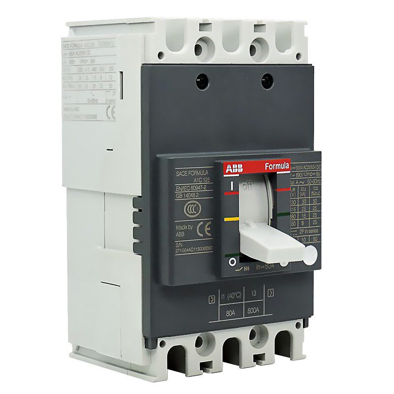 ABB三相空气开关塑壳断路器A1C125 TMF32A 40A 50A 63A100A FF 3P
