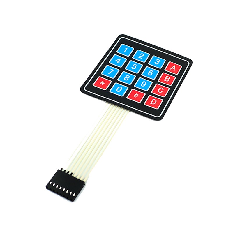 超大按键 4*4/1*4/3*4/4*5矩阵键盘 单芯片外扩键盘 薄膜键盘