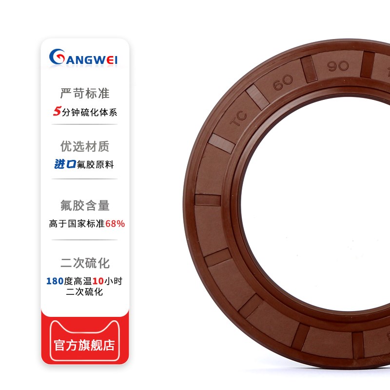 氟胶TC骨架油封210*215*240*245*248*250*12*15*16*18耐高温FKM