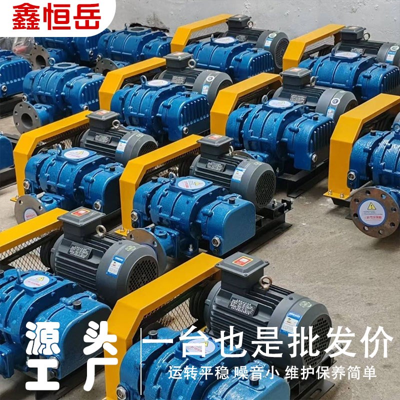 三叶罗茨鼓风机曝气增氧机水产养殖污水处理设备气力输送真空泵