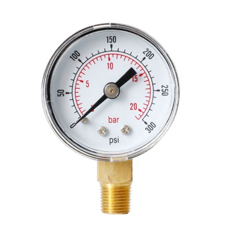 现货速发Preure Gauge 40mm Di 1/8 PT Botm Mout 15,0,60.100