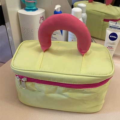 速发撞色化妆品出门方便携带大容量洗漱手多包能可爱功提行李装