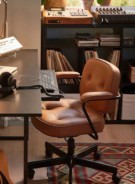 速发家舒轻奢书桌椅学习椅用适久坐办公电脑椅卧室化生椅靠背妆转