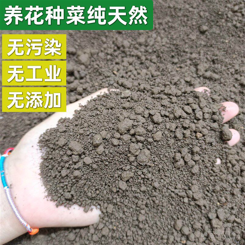速发优质田园土泥土营养土专用种植土种菜种树养花山村纯泥黑泥土