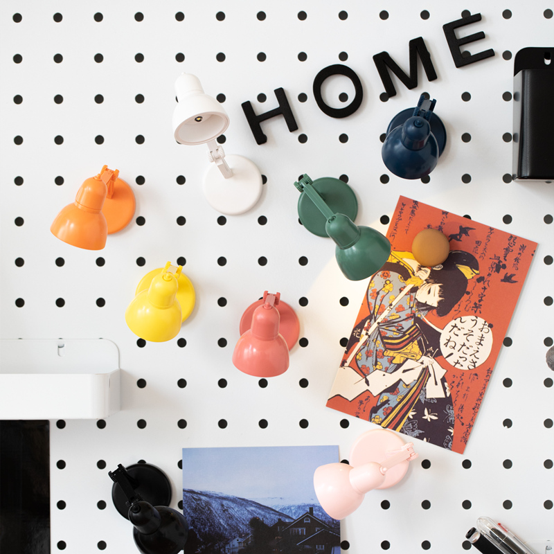 速发洞洞板配件迷你小型灯台 折叠随身小夜台磁吸桌面灯式创意磁