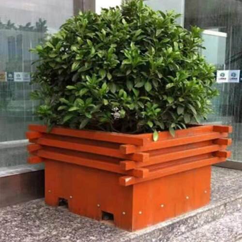 厂花家碳庭化木花箱户外实木制槽大型景观种盆景花盆院005植箱