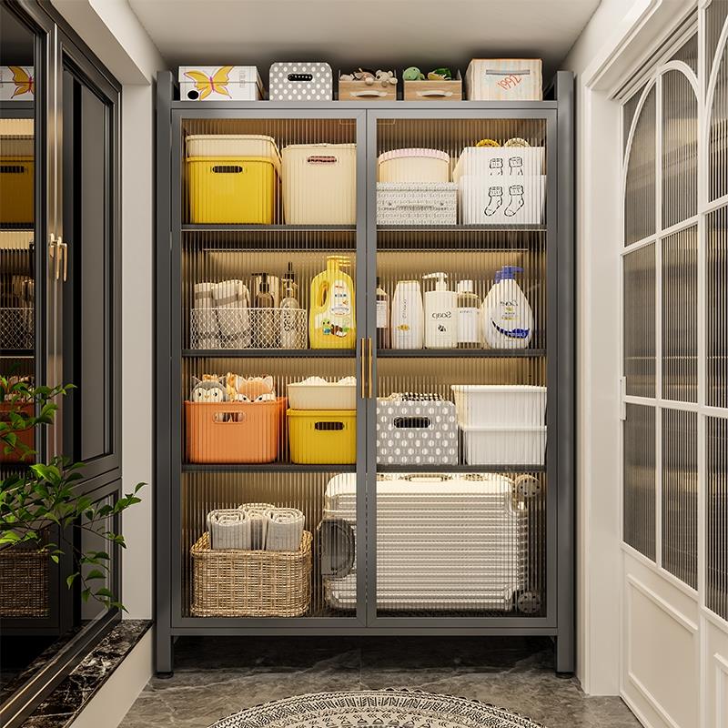 家用收纳柜子化妆室置物架浴室厕所洗手间夹缝收纳柜落地多层防水