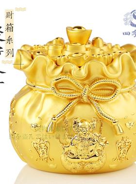 四季唐密 包邮 三面大黑天财神 财神布袋招财聚宝盆 家居装饰摆件