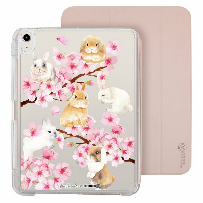 艺术家联名可愛兔兔苹果平板iPad防摔保护套