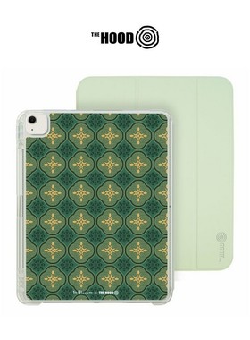 THE HOODx印花乐 品牌联名玻璃海棠 古绿色适用苹果平板iPad Pro/Air7/Mini 2025新款可拆式多角度防摔保护套