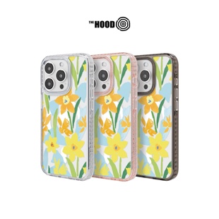 Pro 适用iPhone15 THE Max气垫防摔保护手机壳镜面保护壳 水彩水仙花 Plus HOODx印花乐品牌联名