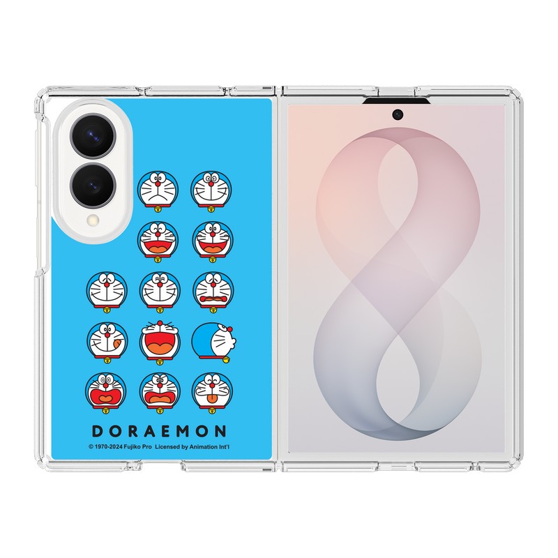 THE HOOD丨哆啦A梦联名 适用于三星Samsung Galaxy Z Fold8/7/Flip7/6/5磁吸透明折叠保护壳