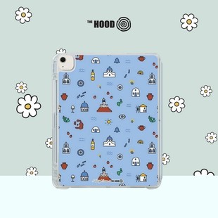 Santorini适用苹果iPad Pro 可拆式 HOODxAshleigh 多角度防摔保护套 2025新款 Green艺术家联名 Mini THE Air7