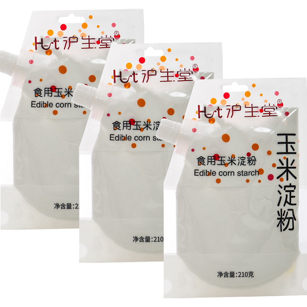 玉米淀粉*3袋.食用生粉小麦淀粉立袋壶嘴装易保存方便使用歪嘴袋