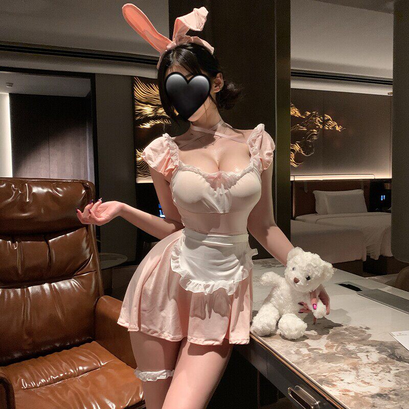 兔女郎制服cos女仆性感蕾丝睡衣情调肚兜风情万种趣味qny倾诉睡衣