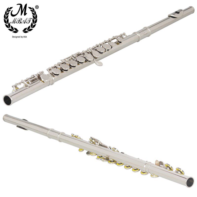 极速Professional Transverswe Flute Musical Instrument with B