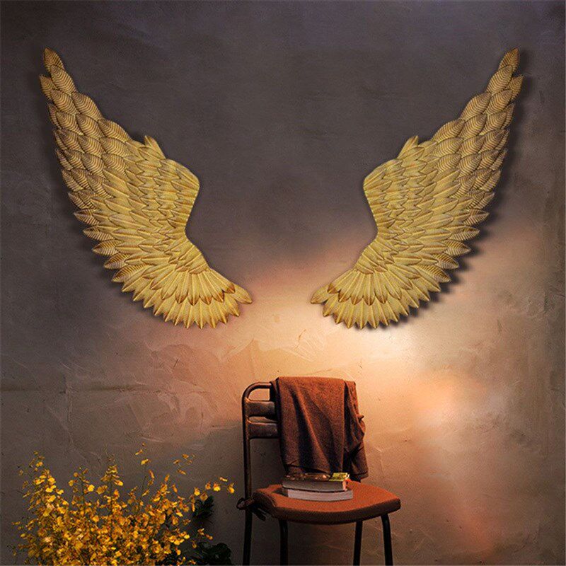 极速Wall Decoration Angel Wixngs Retro Metal wings Bar Coffe