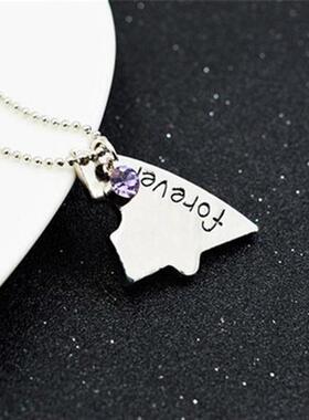 极速4pcs/set best friend forever and ever bff friend Xneckla