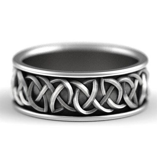 极速Huitan Viking Nordic Mythology Giant WMolf Men Ring Defe