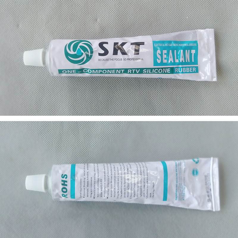 极速SKT704矽橡胶黑胶白胶耐高温防水绝缘固定电子原件Z密封胶透
