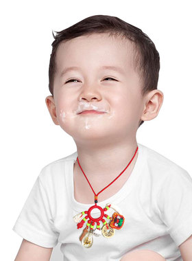 新品宝宝别针桃木剑新生幼儿童挂件小号随身小孩S黑狗牙猪惊骨挂