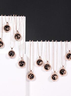 极速d Pendant Rose Gold Chain NecDklace Unisex Friendship Je