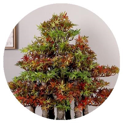 新品创意真迎客松盆景中式客厅大型F绿植室内电视柜景观装饰摆件