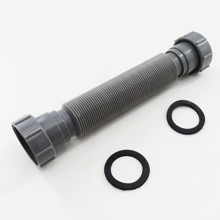 厨房双槽洗菜盆下水管加长管水槽垃圾处理器双接头连接管排水配件