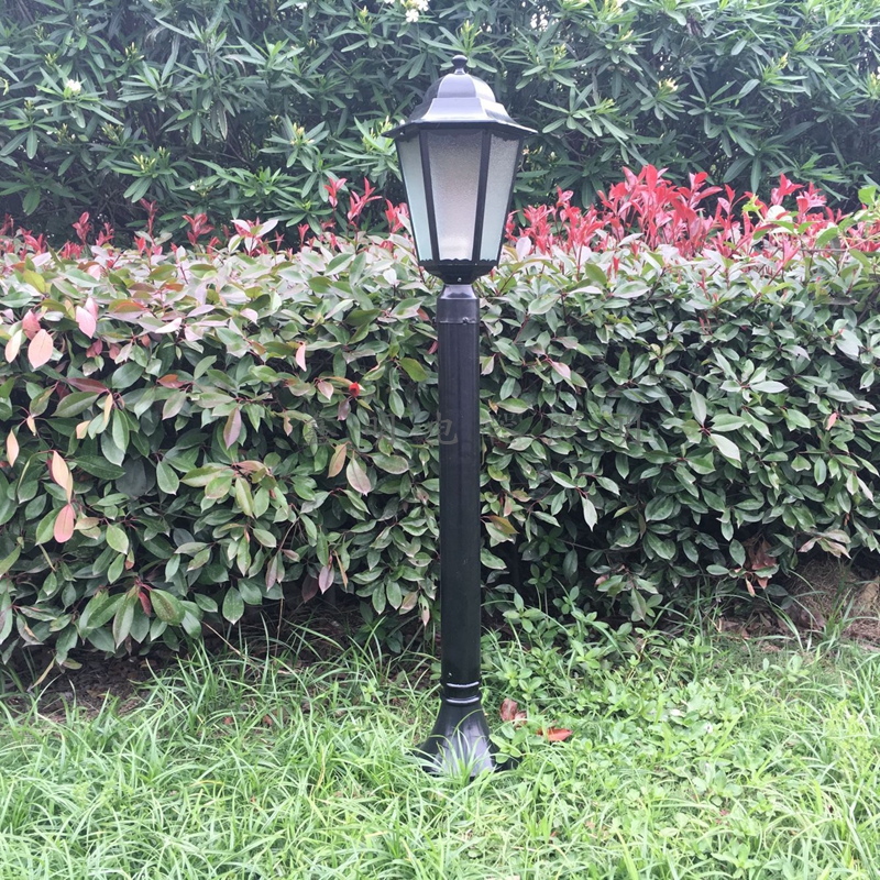 小区草坪灯欧式庭院灯小六角户外立柱H草地灯室外灯仿古草坪灯防