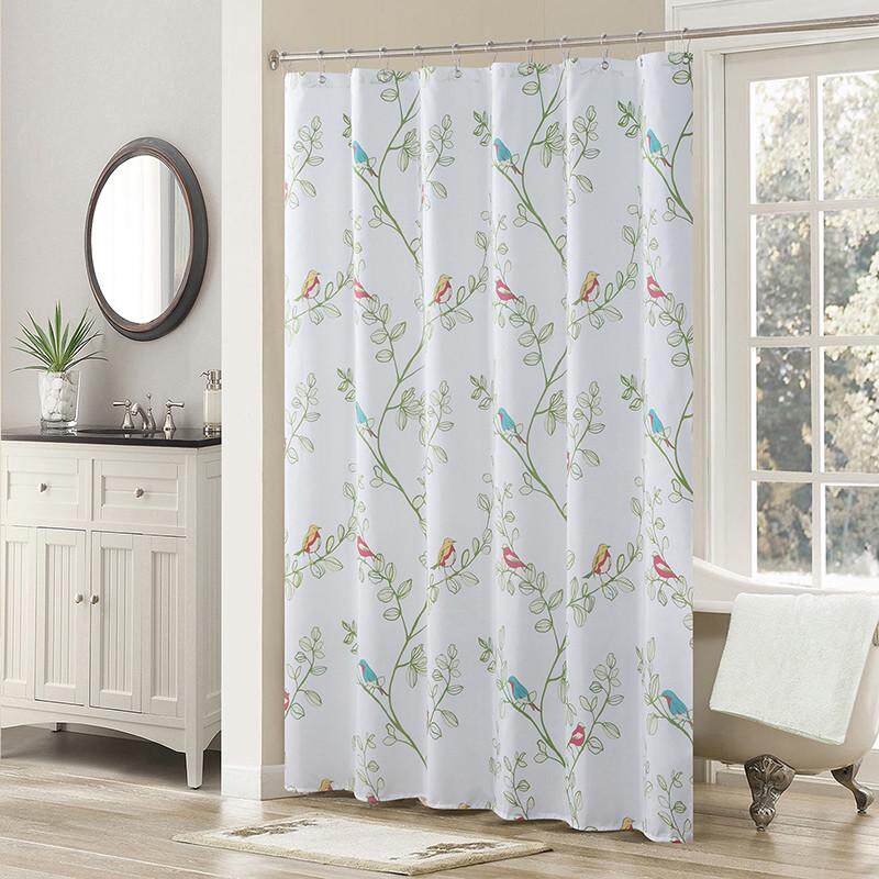 美式浴帘清新卫生间淋浴帘特惠田园涤纶布料加厚防水防霉浴室洗澡