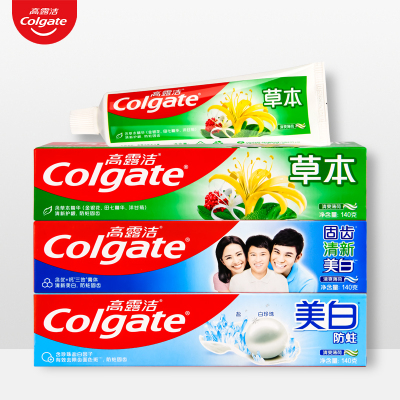 高露洁牙膏正品薄荷防蛀口气清新实惠家庭装