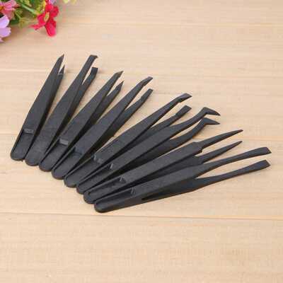 极速7Pcs Anti Staticp Tweezers Heat Resistant ESD Safe Tweez