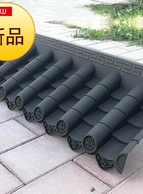 极速防水木屋f陶瓷防水马头屋顶门轻头凉亭墙树R枝灰色别墅瓦片琉