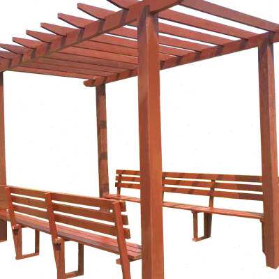 新品葡萄架庭院防腐木户外碳化木廊架F花架花园凉亭地板长廊简易