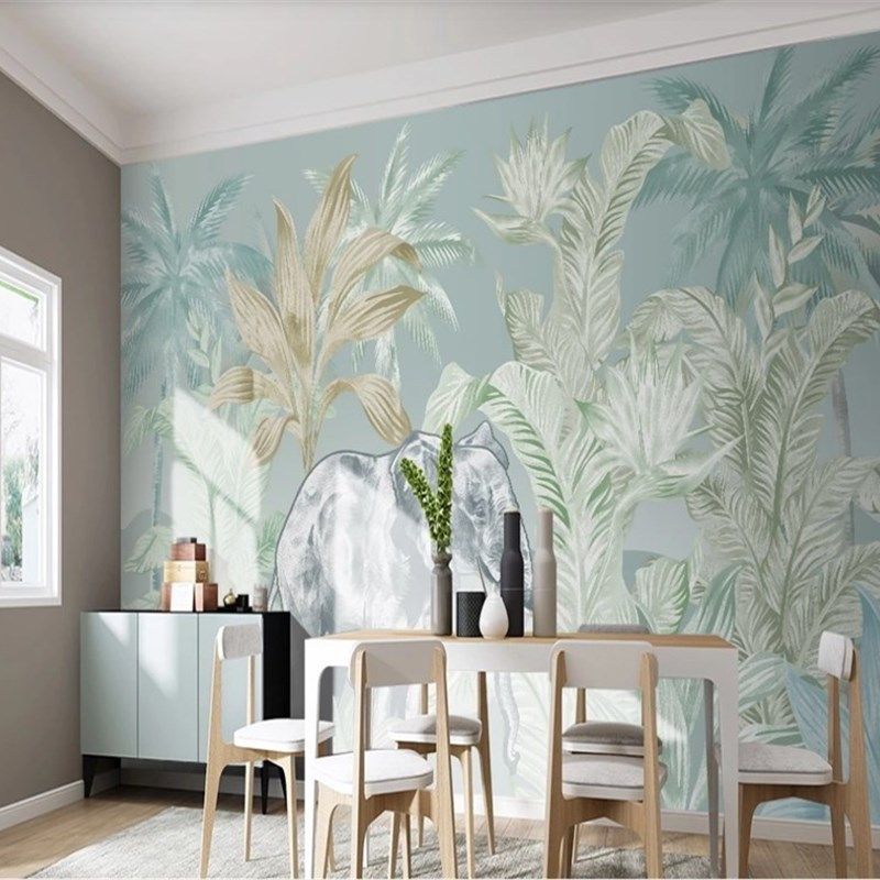 极速Xuesu Nordic mforest tropical plants living room TV sofa