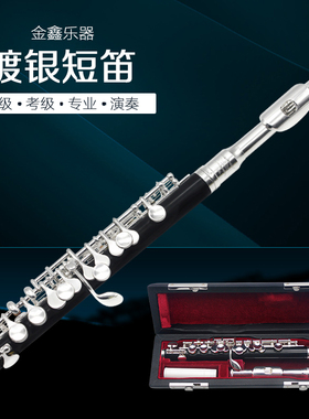 极速考级短笛 镀银C调短笛 仿木短笛 乐器笛子APBS管体短笛 演奏