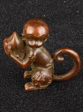 新品灵猴献瑞古i玩茶宠茶道茶艺桌面装饰观赏摆件家居饰品仿古摆