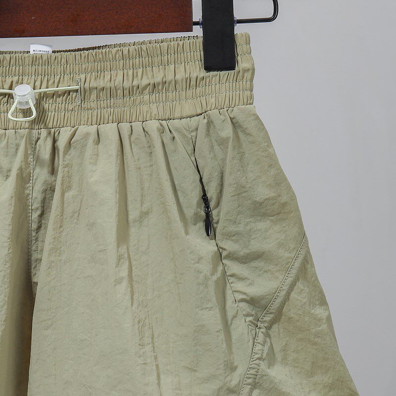 新品瑜伽短裤女防走光q运动速干假两件专业跑步健身裤训练夏季宽