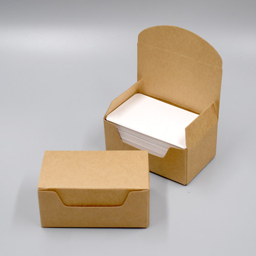 极速100pcs Blank Kraft paper Business CardNs Word Card Messa