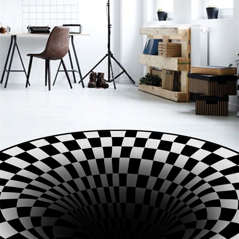 极速Round Carpet Nordsic Ins Style Gradient Colorful Rug