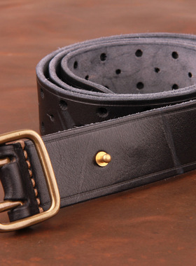 极速Double-pin Copper Buckle Mens FLuxury Fashion Belt Retr