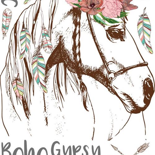 新品Horse Head Personality Walzl sticker Mural Removable DIY