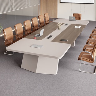 办公桌会议桌长条桌简约大型板式创意长方长桌办公培训桌椅组合