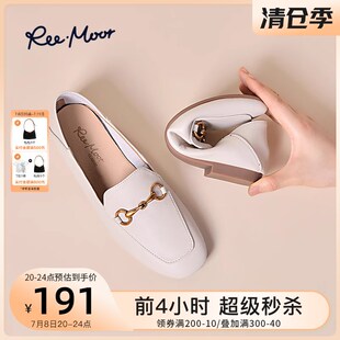 速发睿慕风平底蛋卷单鞋夏一脚春蹬秋款