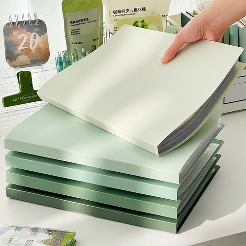 速发A4文件夹试卷收纳袋收纳册资料册透明插页卷试夹用公办品资料