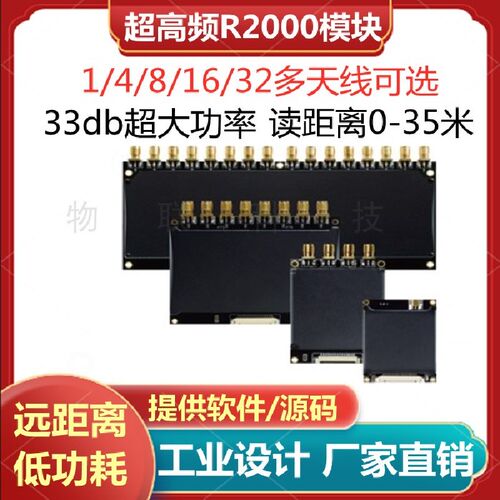速发超高频RFID读写器模块天线UHF模块手持机读头r2000