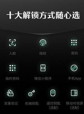 速发德施曼智能门人脸猫眼大屏智能锁密码锁指纹锁大圣Q5FPRO