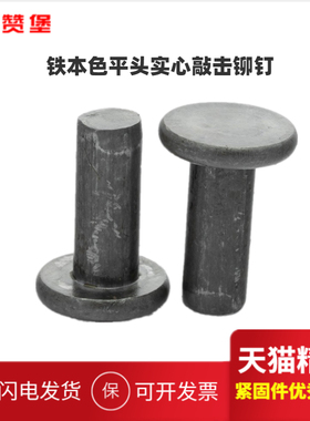 速发GB10 铁平头铁心铆钉本色铁钉实击打平D打铆钉.5D4D5敲6D8