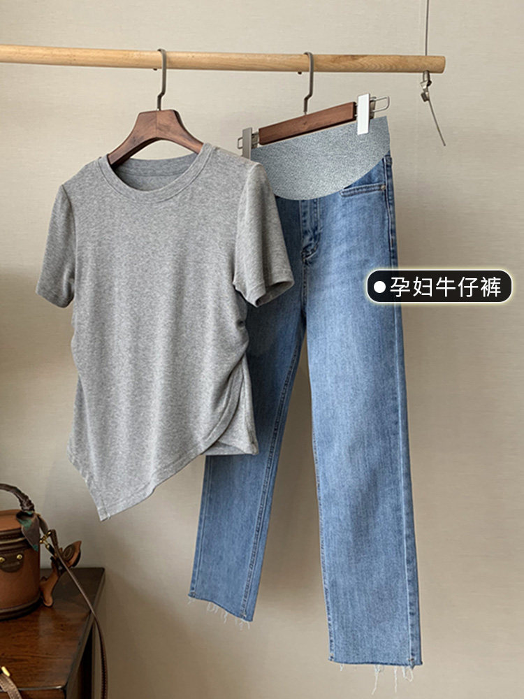 速发采购产品和妇装,春季服装,小孕妇牛仔裤,春季小直腹孕妇裤